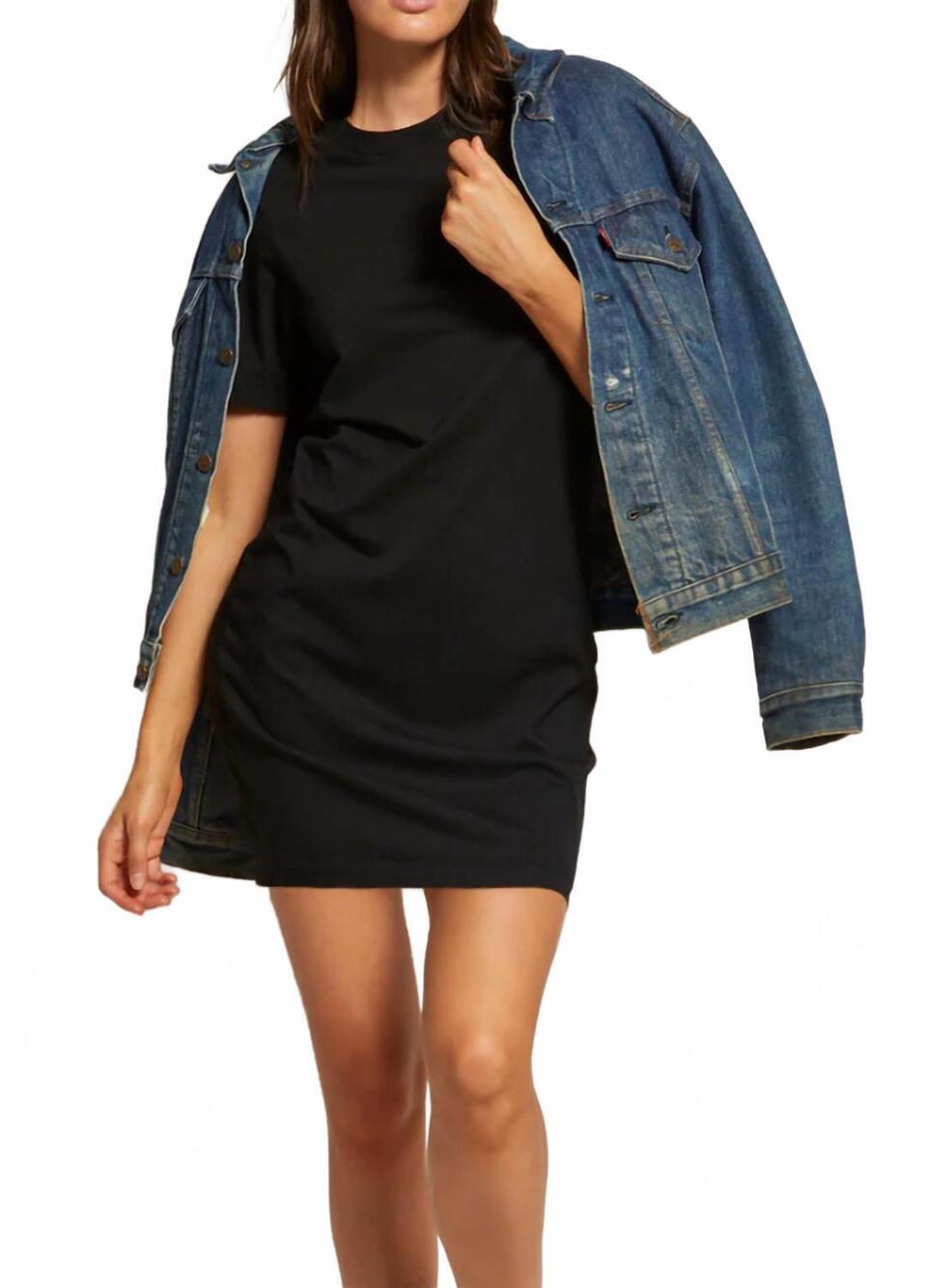 NEW PERFECTWHITETEE tiegan dress in black